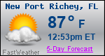 Weather Forecast for New Port Richey, FL