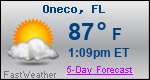 Weather Forecast for Oneco, FL