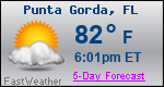 Weather Forecast for Punta Gorda, FL