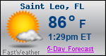 Weather Forecast for Saint Leo, FL