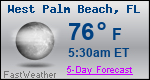 Weather Forecast for West Palm Beach, FL