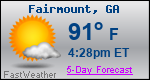 Weather Forecast for Fairmount, GA