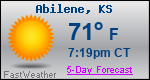 Weather Forecast for Abilene, KS
