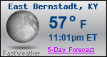 Weather Forecast for East Bernstadt, KY
