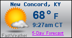 Weather Forecast for New Concord, KY