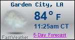Weather Forecast for Garden City, LA