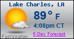 Weather Forecast for Lake Charles, LA