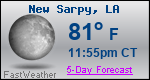 Weather Forecast for New Sarpy, LA