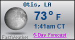 Weather Forecast for Otis, LA