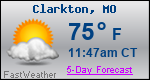 Weather Forecast for Clarkton, MO