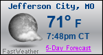 Weather Forecast for Jefferson City, MO