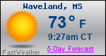 Weather Forecast for Waveland, MS