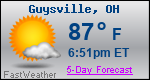 Weather Forecast for Guysville, OH