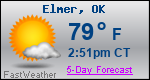 Weather Forecast for Elmer, OK