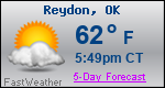 Weather Forecast for Reydon, OK