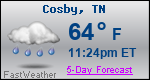 Weather Forecast for Cosby, TN