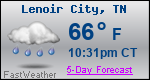 Weather Forecast for Lenoir City, TN