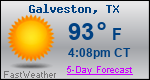 Weather Forecast for Galveston, TX