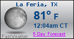 Weather Forecast for La Feria, TX