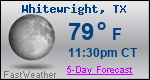 Weather Forecast for Whitewright, TX