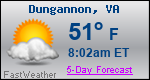 Weather Forecast for Dungannon, VA