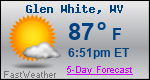 Weather Forecast for Glen White, WV