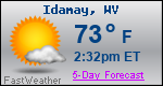 Weather Forecast for Idamay, WV