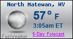 Weather Forecast for North Matewan, WV