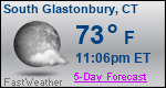 Weather Forecast for South Glastonbury, CT