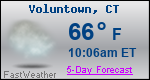 Weather Forecast for Voluntown, CT