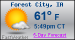 Weather Forecast for Forest City, IA