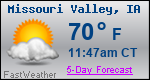 Weather Forecast for Missouri Valley, IA