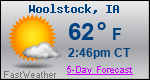 Weather Forecast for Woolstock, IA