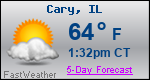Weather Forecast for Cary, IL