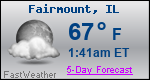 Weather Forecast for Fairmount, IL
