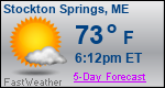Weather Forecast for Stockton Springs, ME