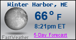 Weather Forecast for Winter Harbor, ME