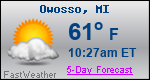 Weather Forecast for Owosso, MI