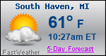 Weather Forecast for South Haven, MI