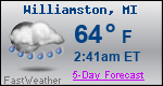 Weather Forecast for Williamston, MI