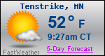 Weather Forecast for Tenstrike, MN