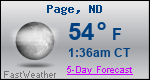 Weather Forecast for Page, ND