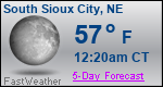 Weather Forecast for South Sioux City, NE