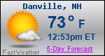 Weather Forecast for Danville, NH