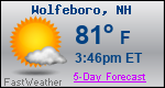 Weather Forecast for Wolfeboro, NH