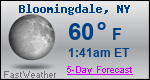 Weather Forecast for Bloomingdale, NY