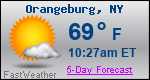 Weather Forecast for Orangeburg, NY