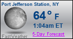 Weather Forecast for Port Jefferson Station, NY