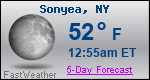 Weather Forecast for Sonyea, NY
