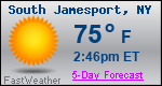 Weather Forecast for South Jamesport, NY